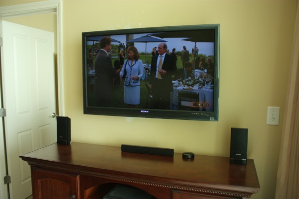 Wall Mounted 40" Sony Bravia HDTV with Internet Video and Widgets